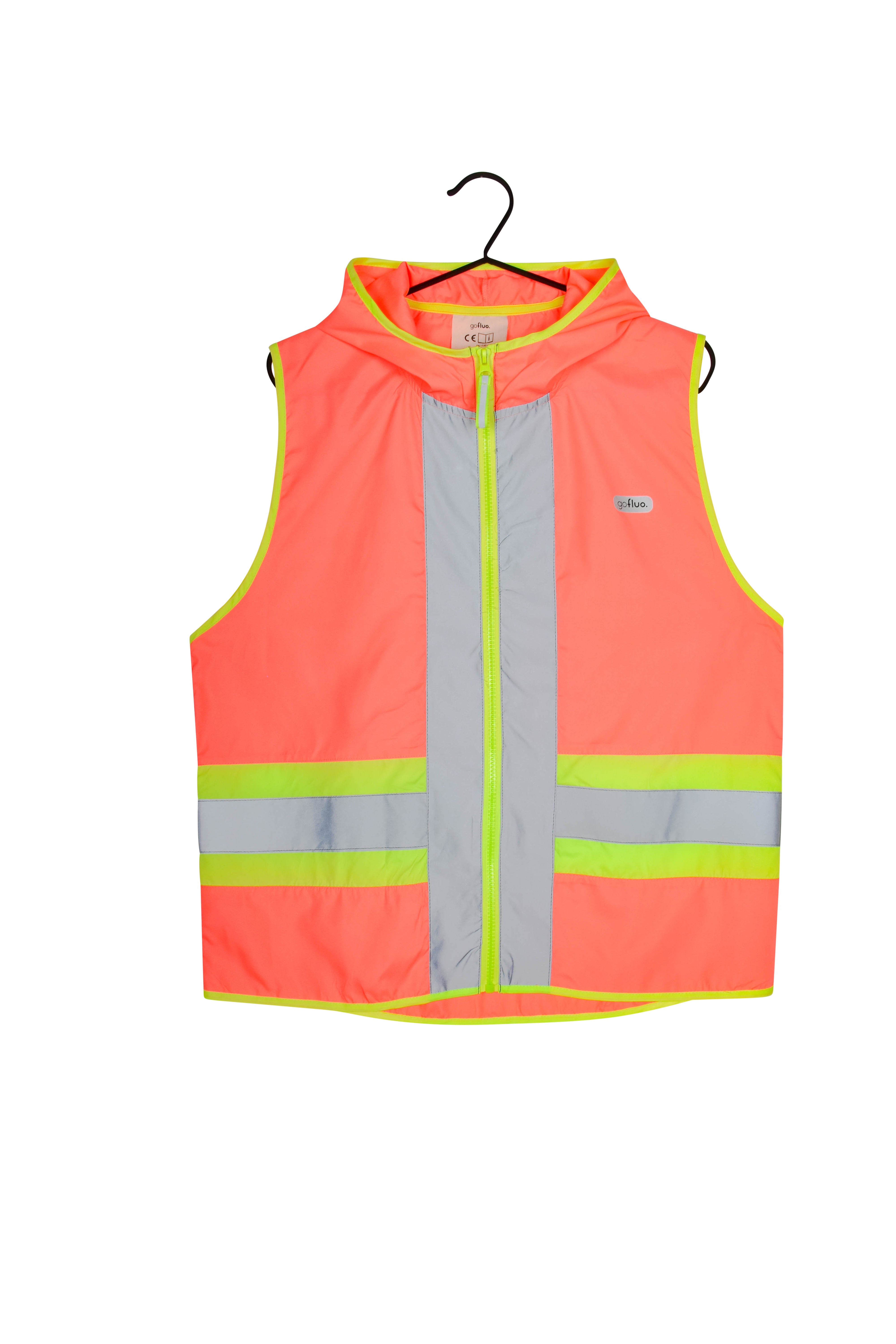 Gofluo Joy coral reflecterend fluohesje Kids 2 tot 3 jaar