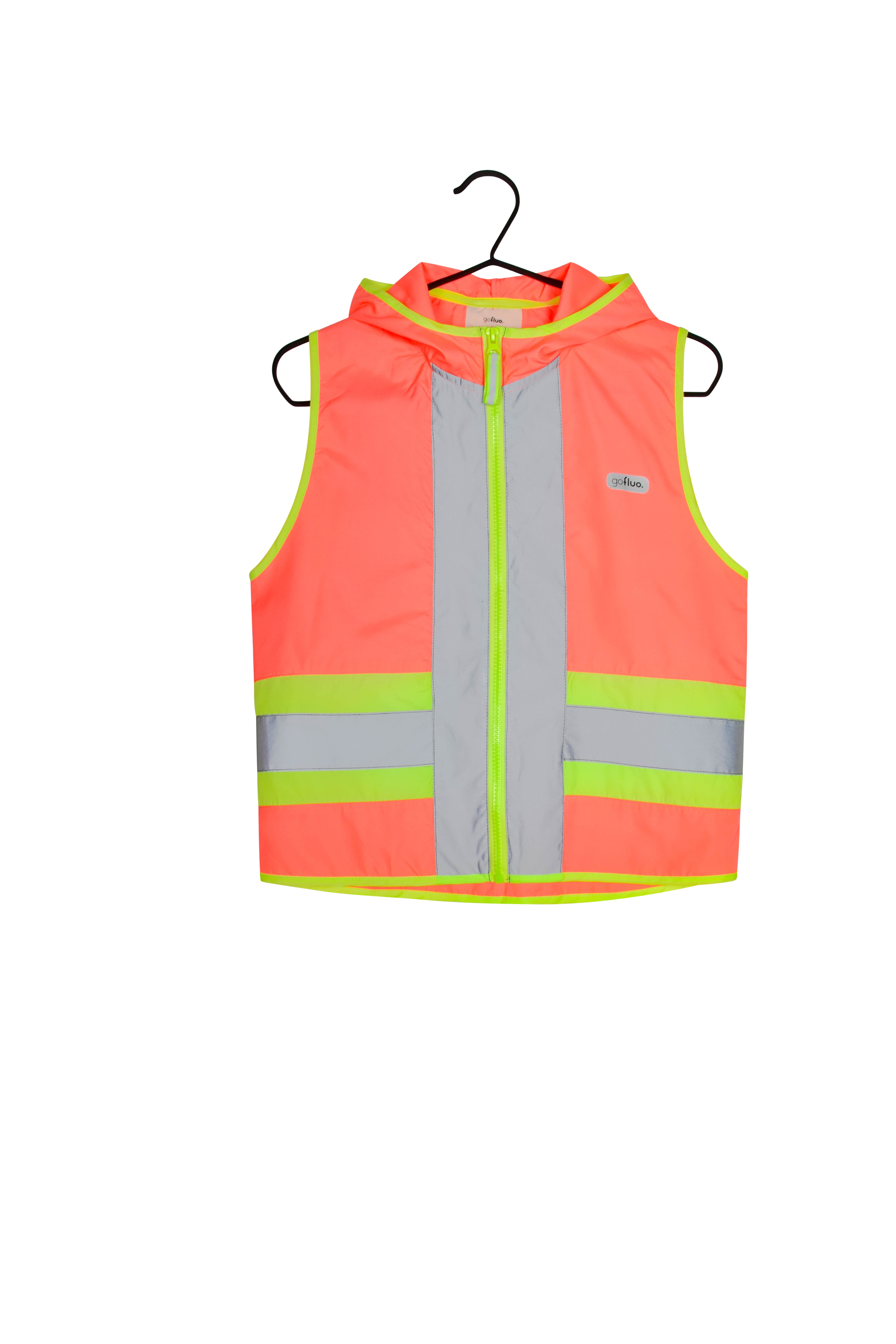 Gofluo Joy coral reflecterend fluohesje Kids 2 tot 3 jaar