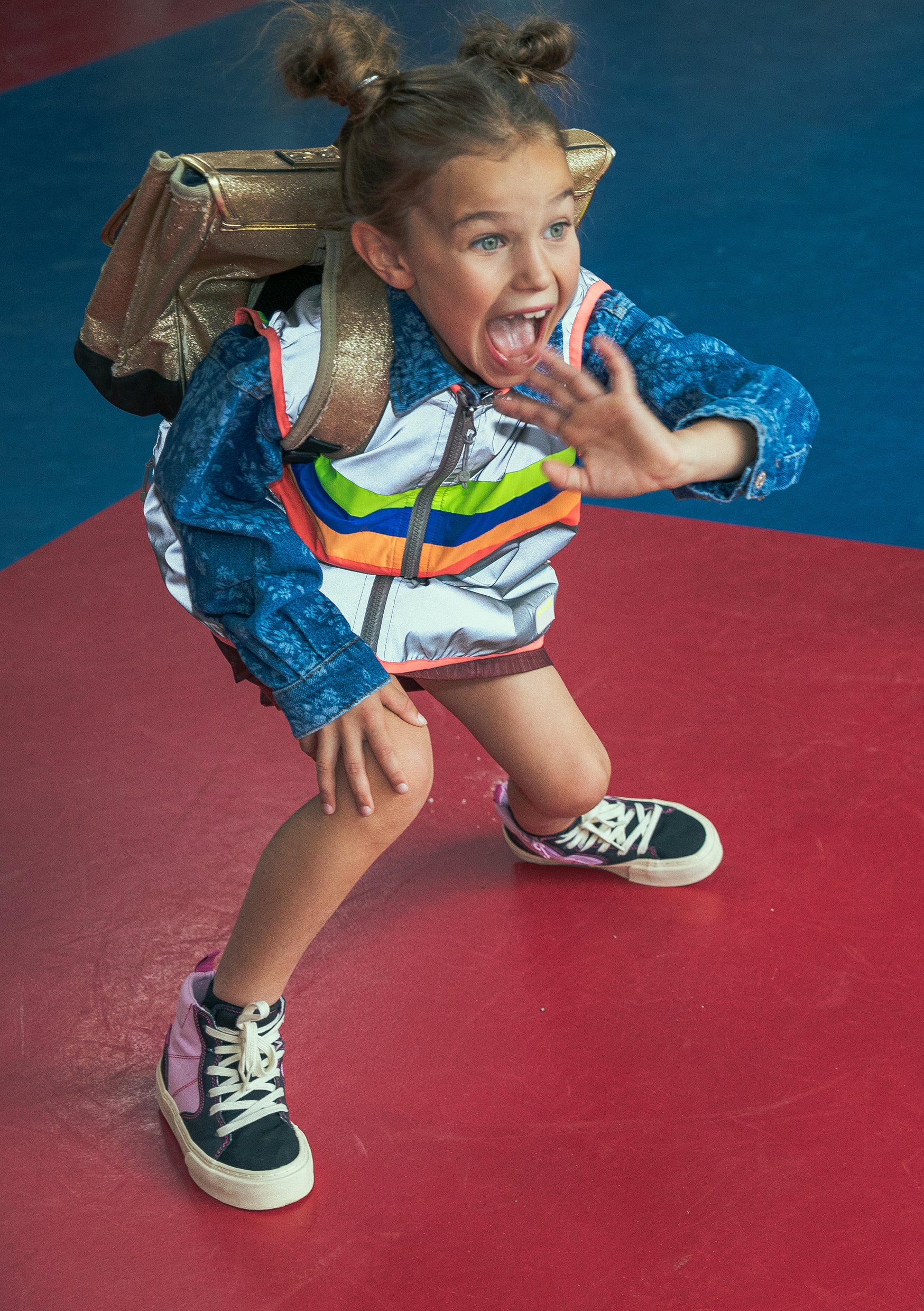 Gofluo New York  reflecterend fluohesje Kids 10 tot 12 jaar