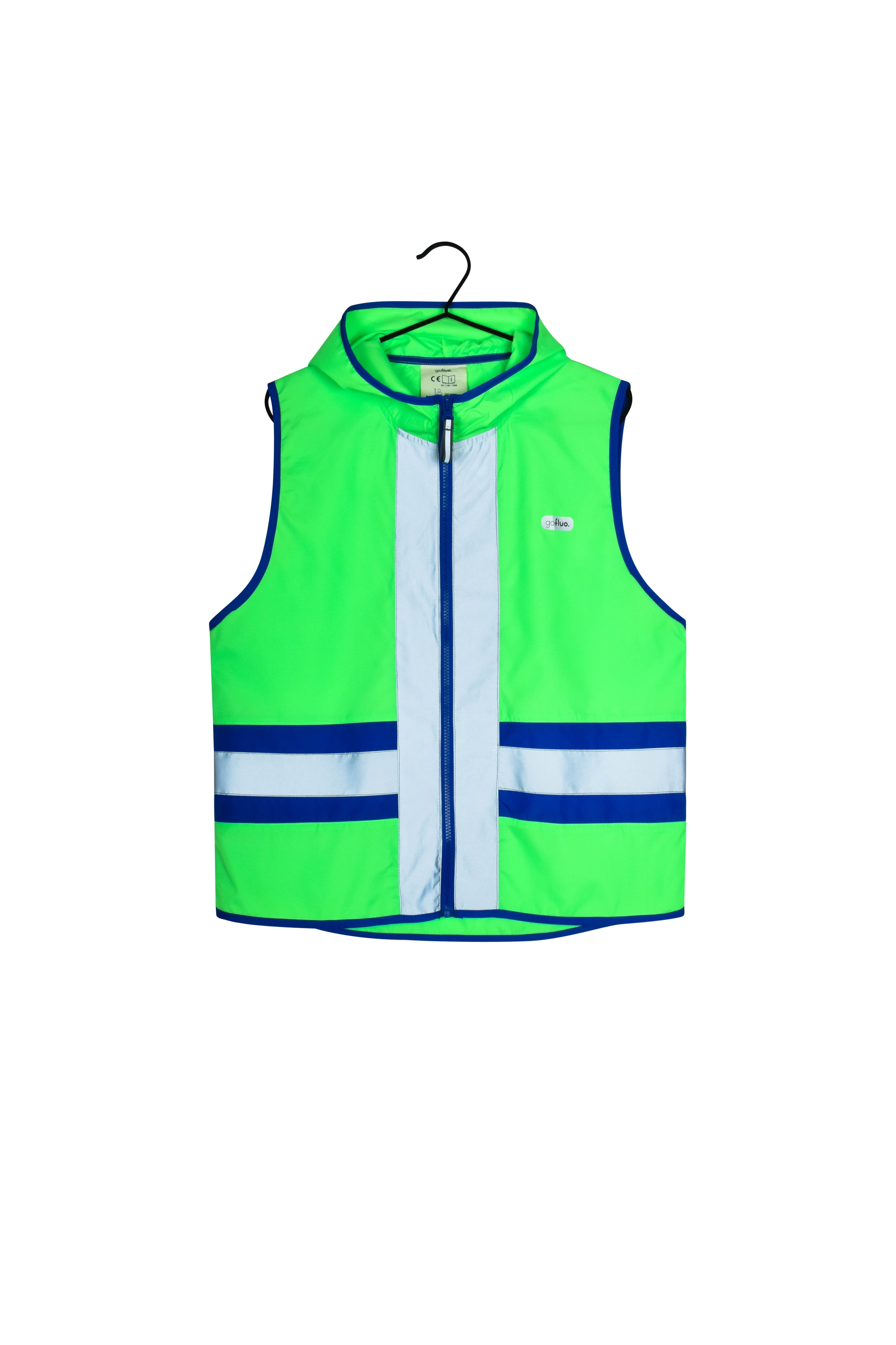 Gofluo Joy Green  reflecterend fluohesje Kids 10 tot 12 jaar