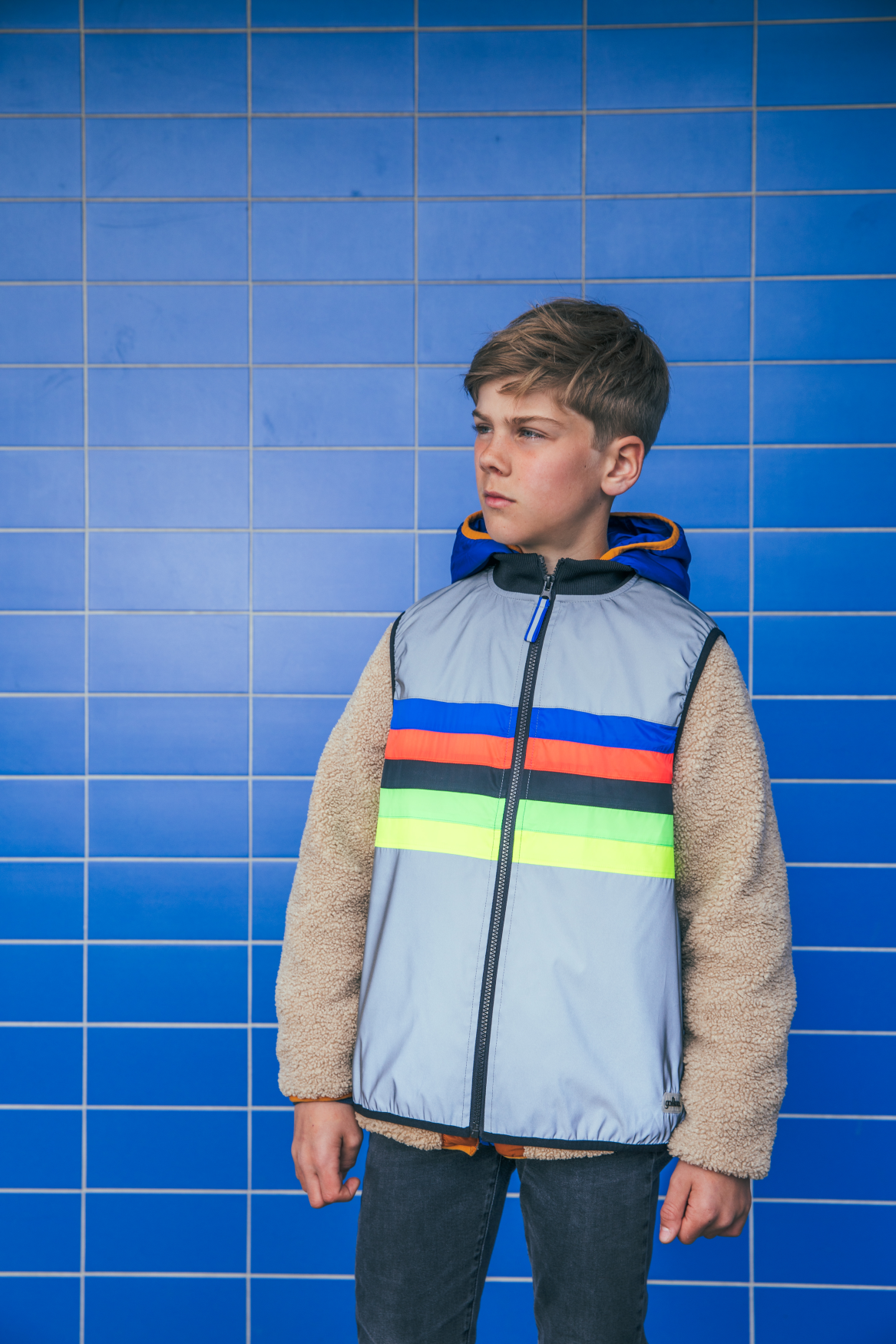 Gofluo Julian  reflecterend fluohesje kids 4 tot 6 jaar